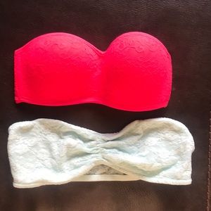 VS Pink lace bandeau bundle